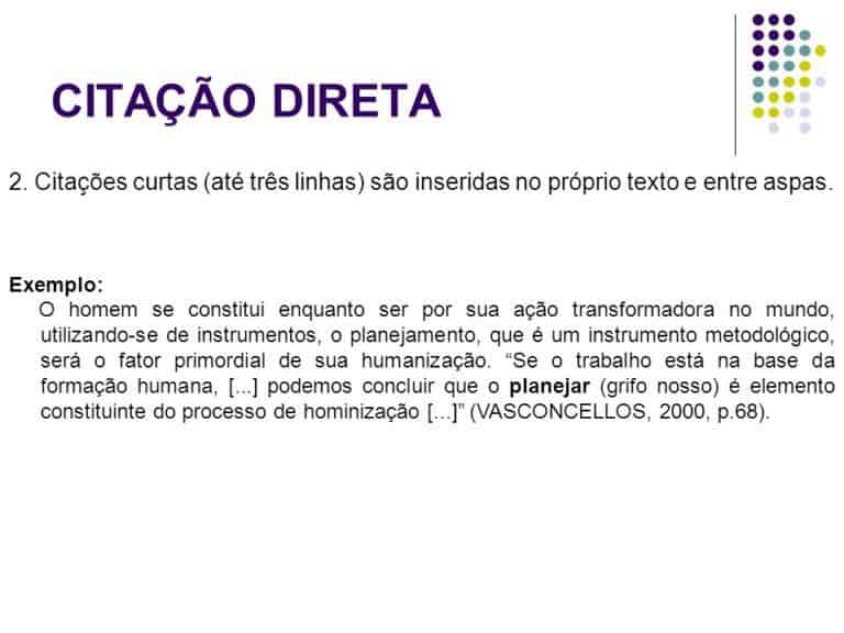 Citação Direta Tcc Normas Abnt Como Fazer Exemplos E Sugestões 3183