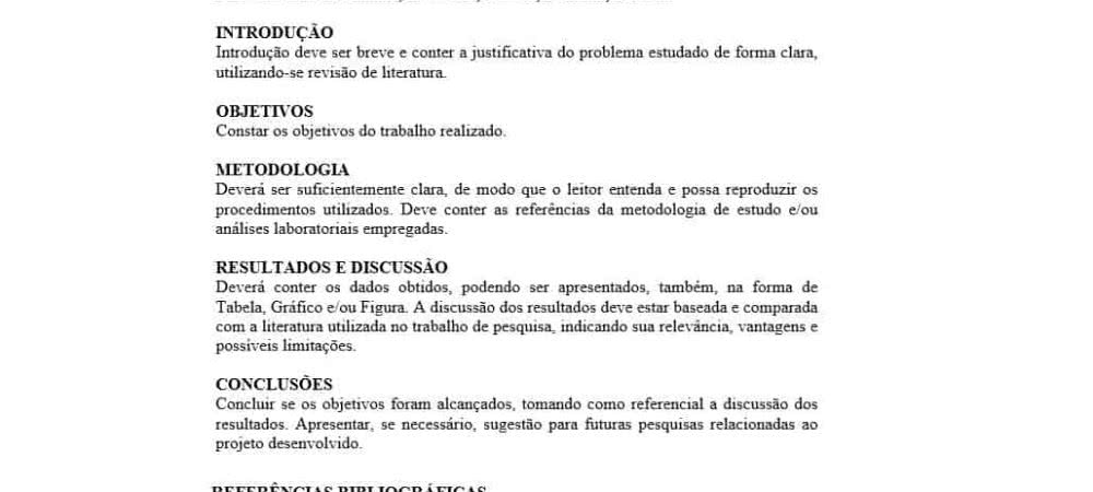 Resumo Expandido Como Fazer Modelo Pronto Abnt Exemplo 9215